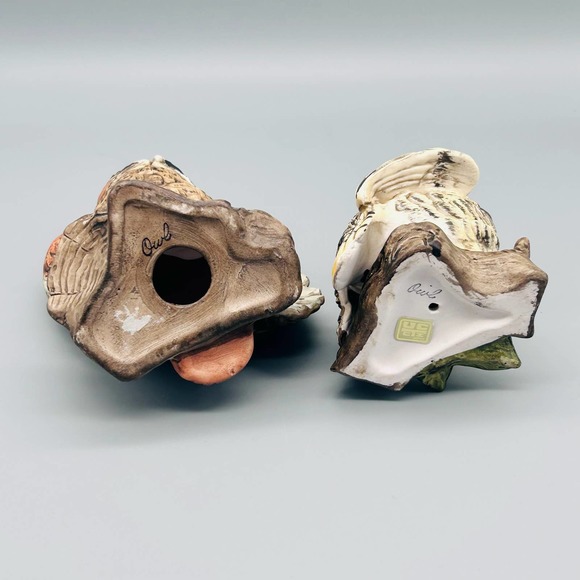 Vintage UCTCI Pair Of Ceramic Owls Made in Japan - Picture 6 of 10